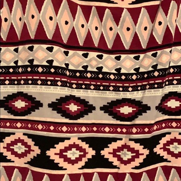 Pink and grey Aztec print mini skirt - Picture 2 of 3